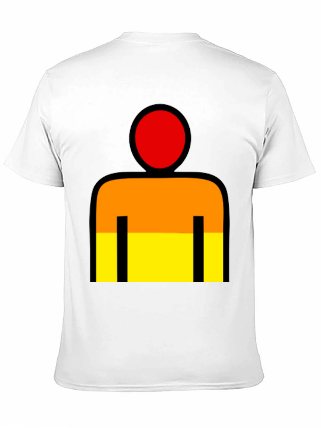 Abstract Figure Graphic T-Shirt - Black