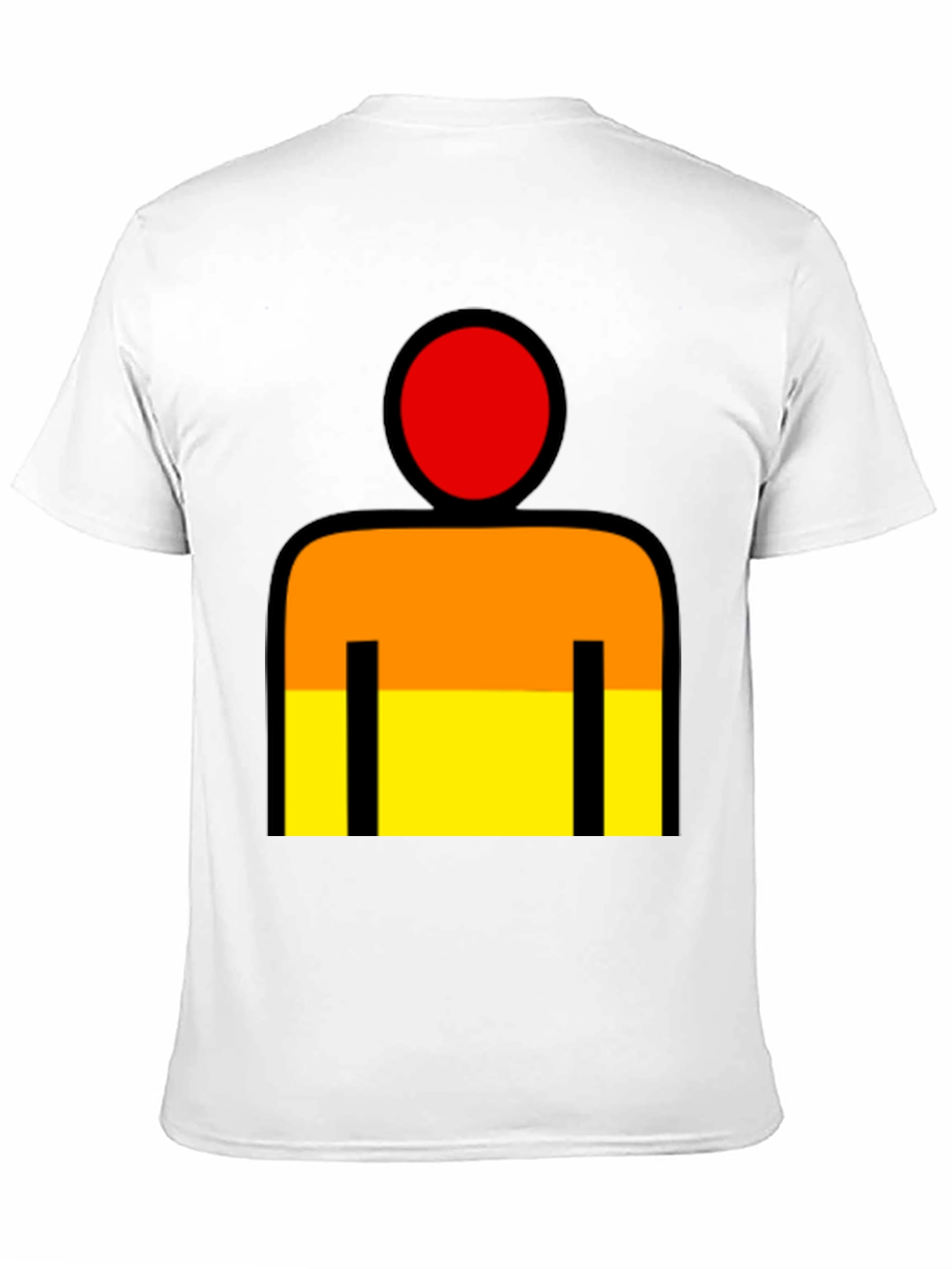 Abstract Figure Graphic T-Shirt - Black