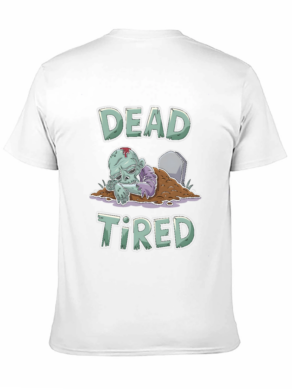 Dead Tired Zombie T-Shirt - Funny Halloween Tee