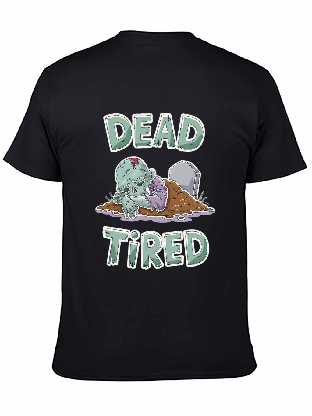 Dead Tired Zombie T-Shirt - Funny Halloween Tee