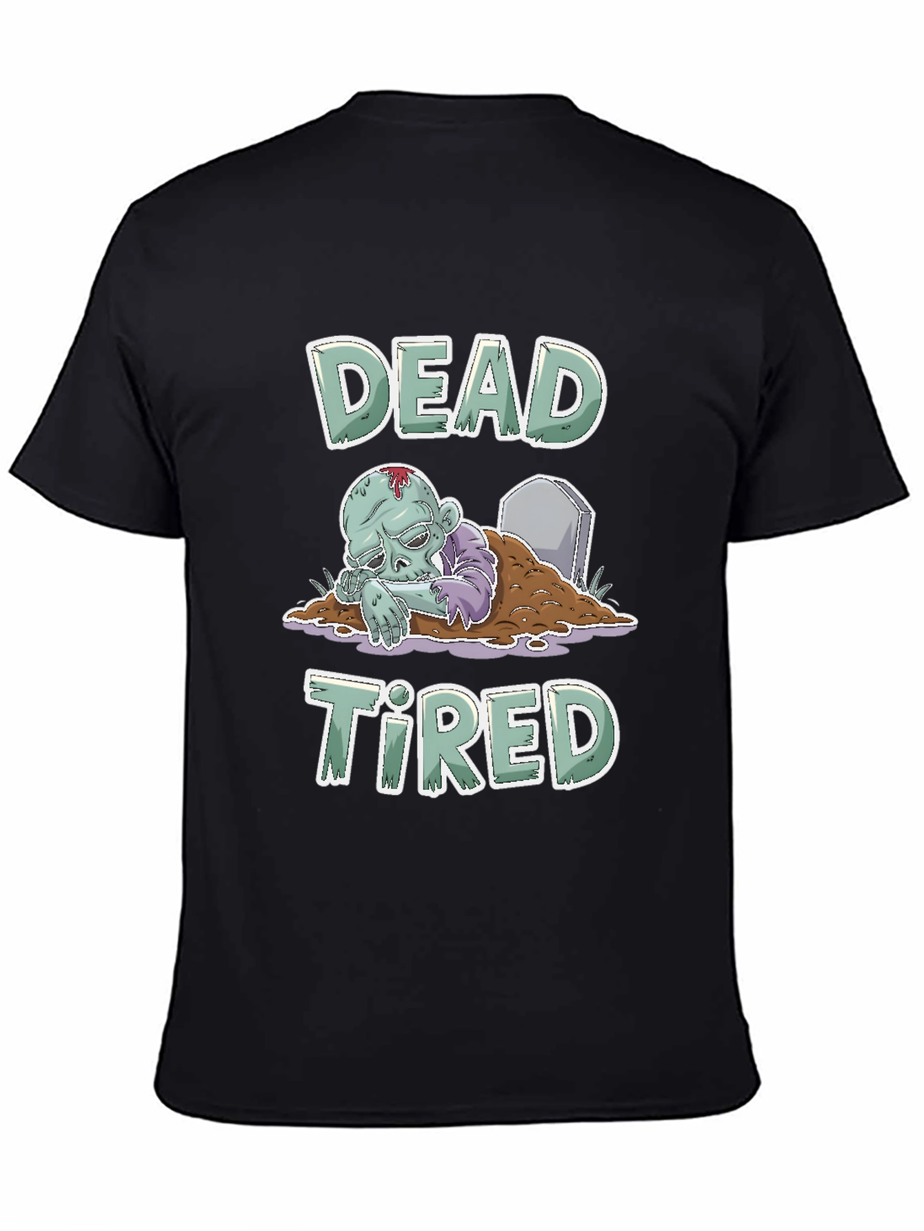 Dead Tired Zombie T-Shirt - Funny Halloween Tee