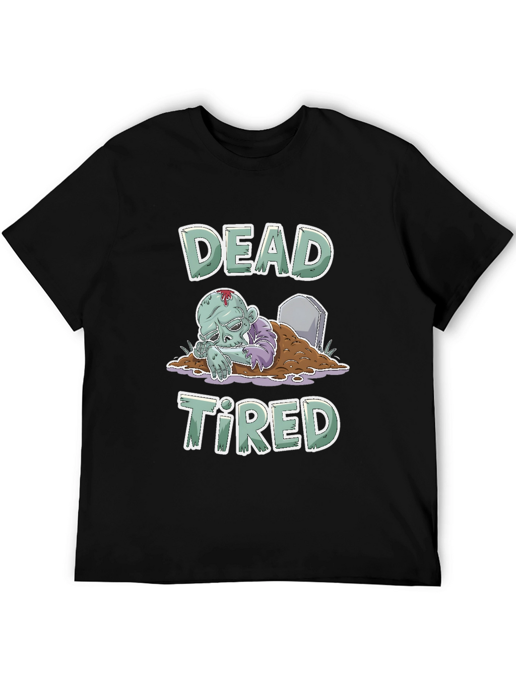 Dead Tired Zombie T-Shirt - Funny Halloween Tee