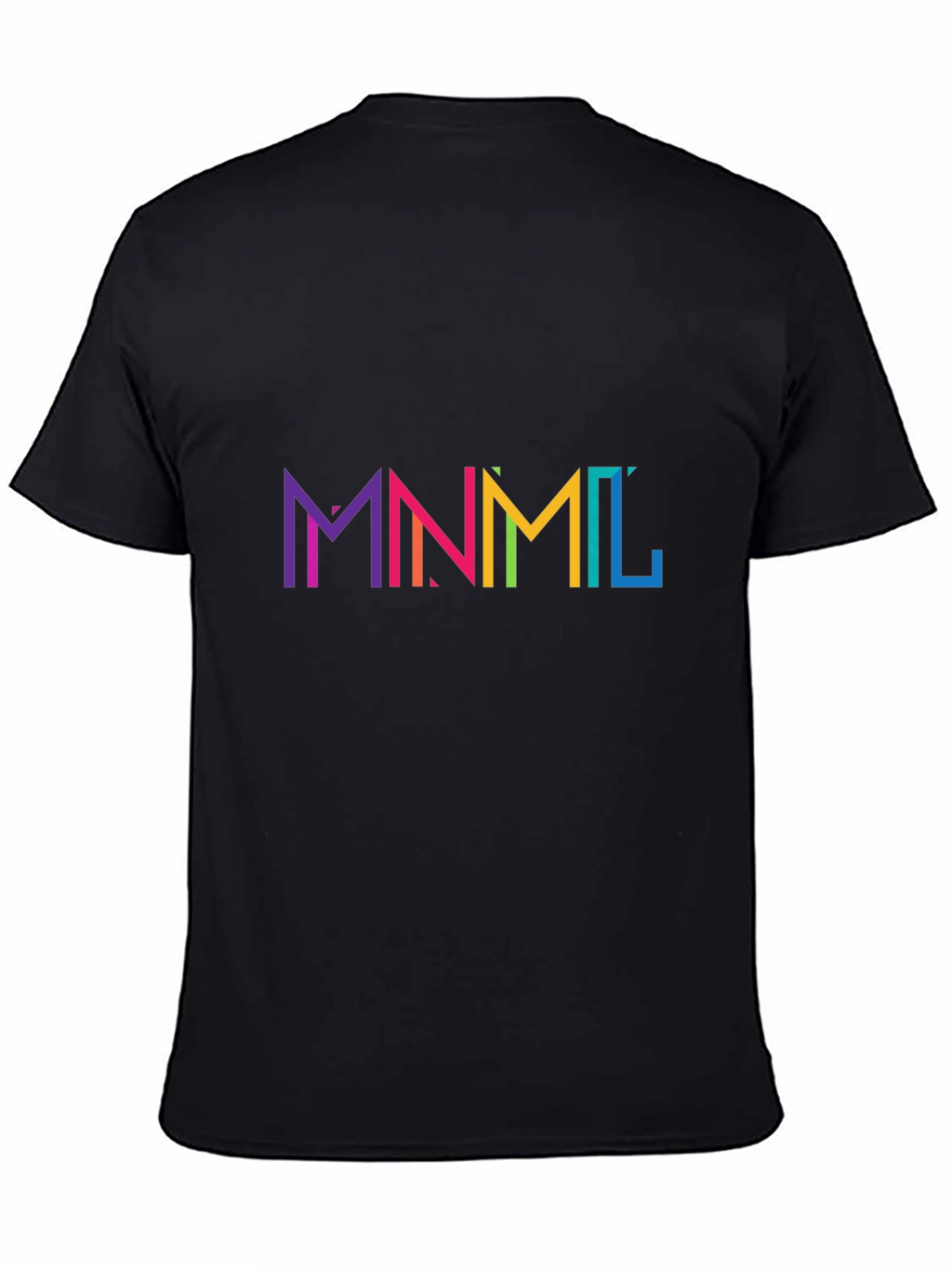 MNML Rainbow Graphic Black T-Shirt