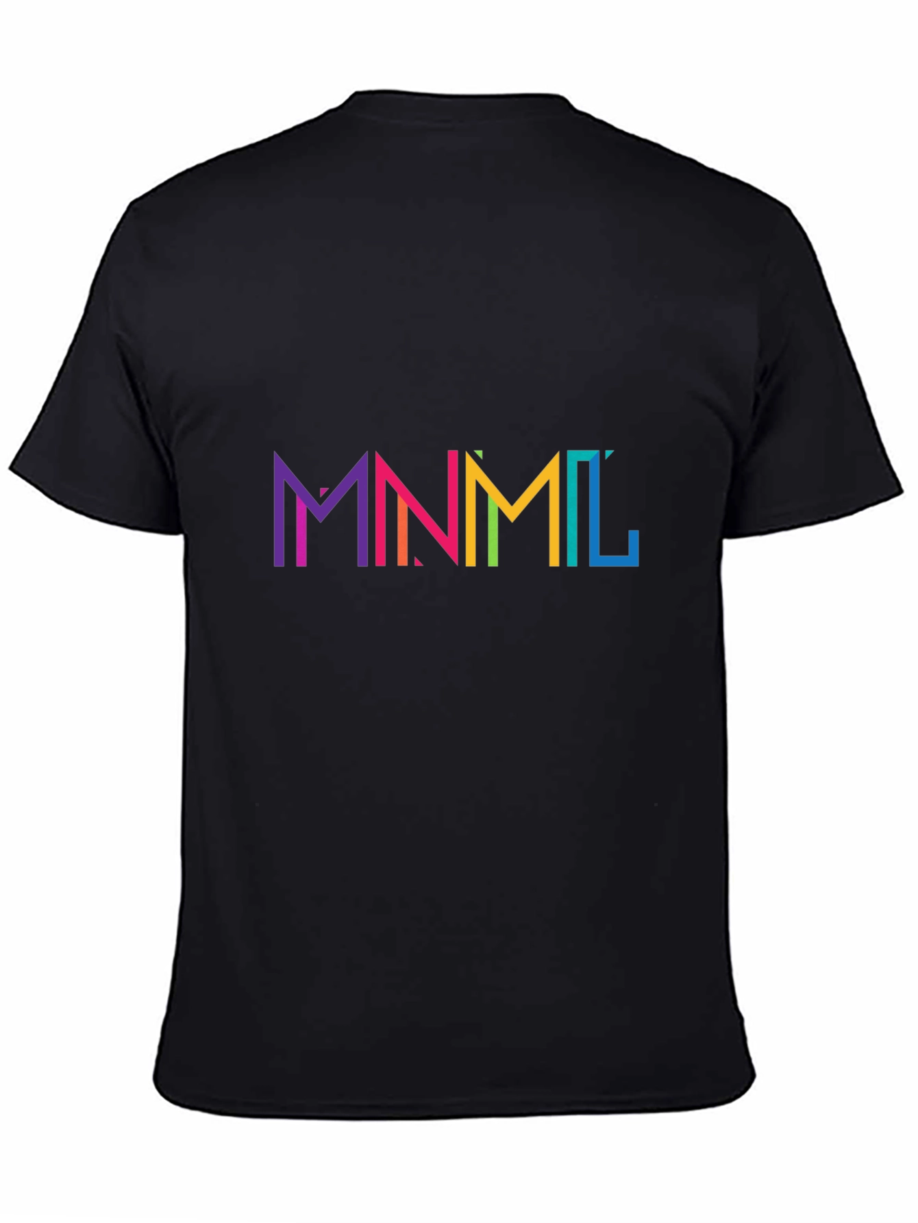 MNML Rainbow Graphic Black T-Shirt