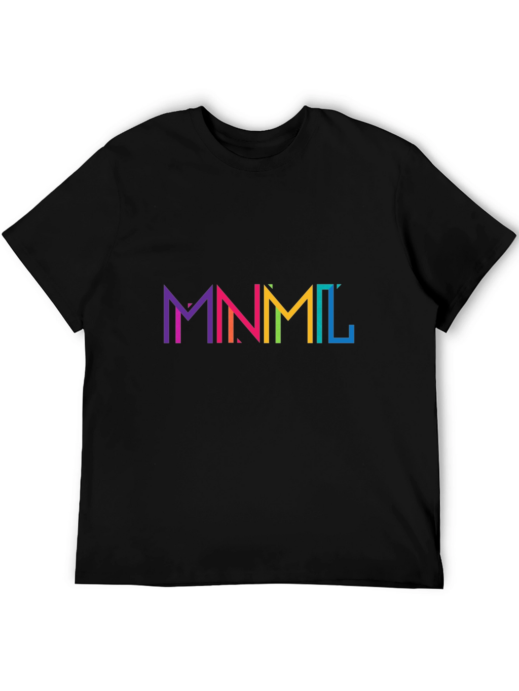 MNML Rainbow Graphic Black T-Shirt