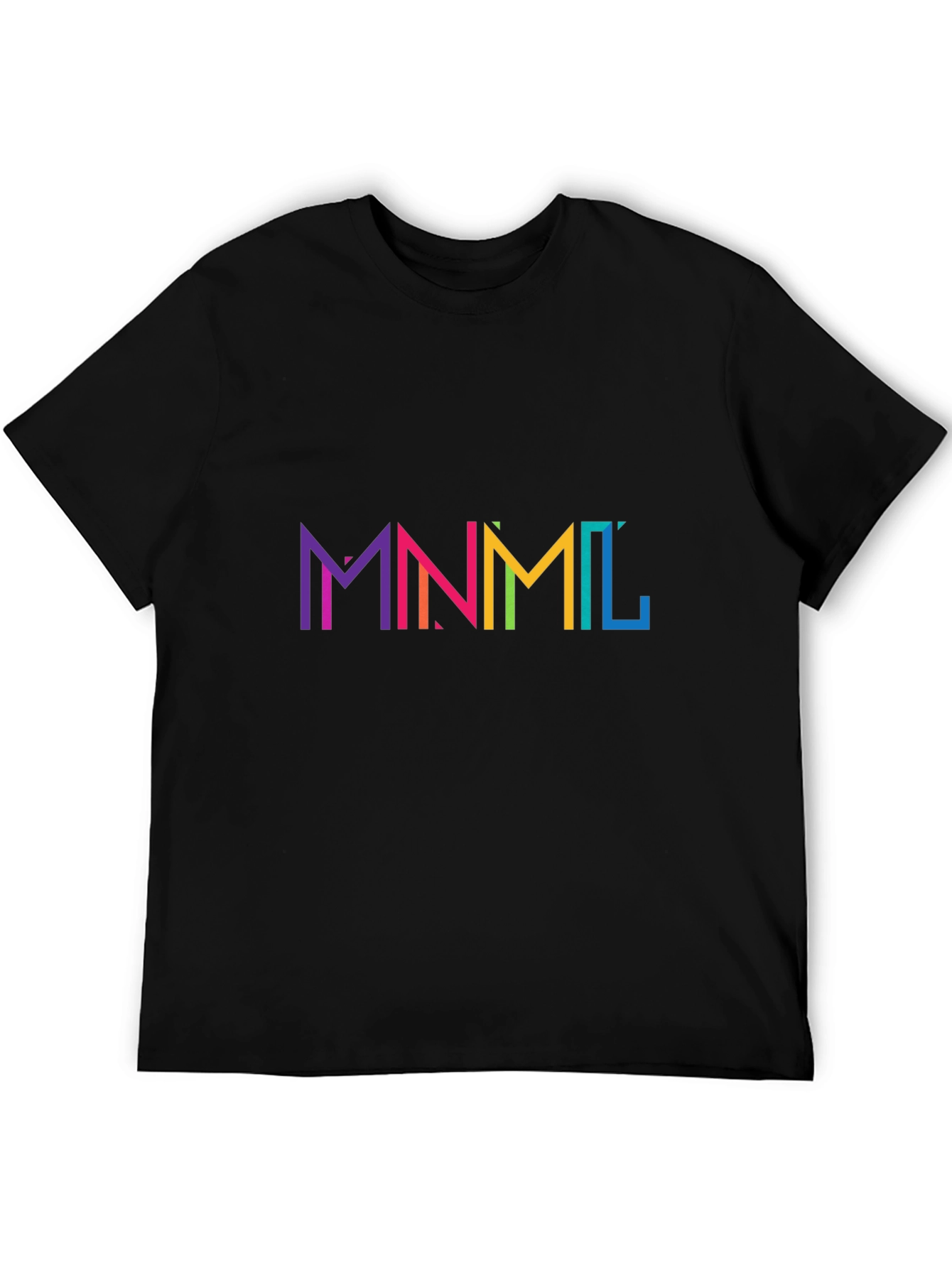 MNML Rainbow Graphic Black T-Shirt