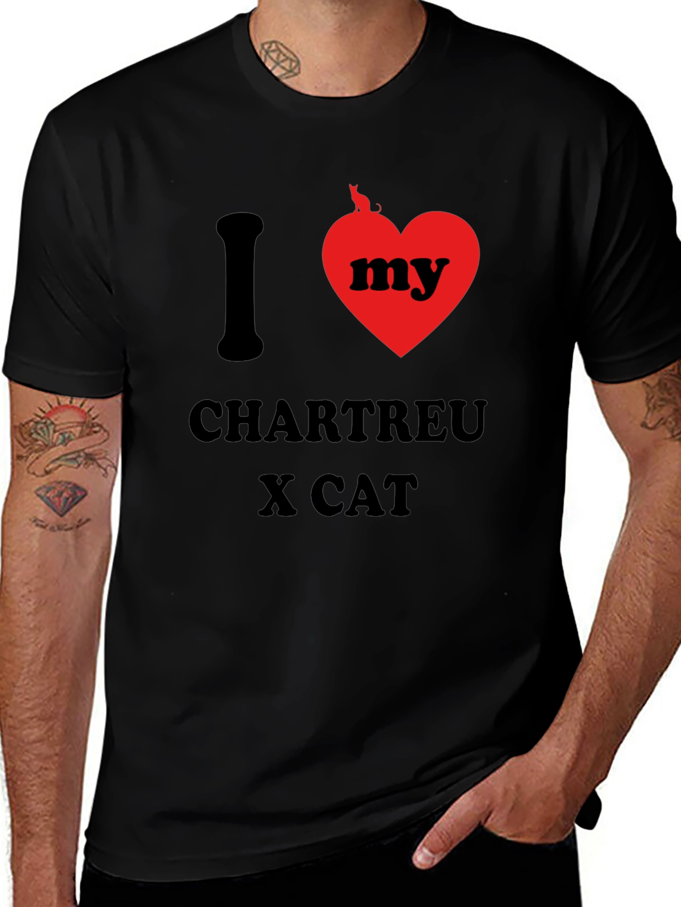 I Heart My Chartreux Cat T-Shirt