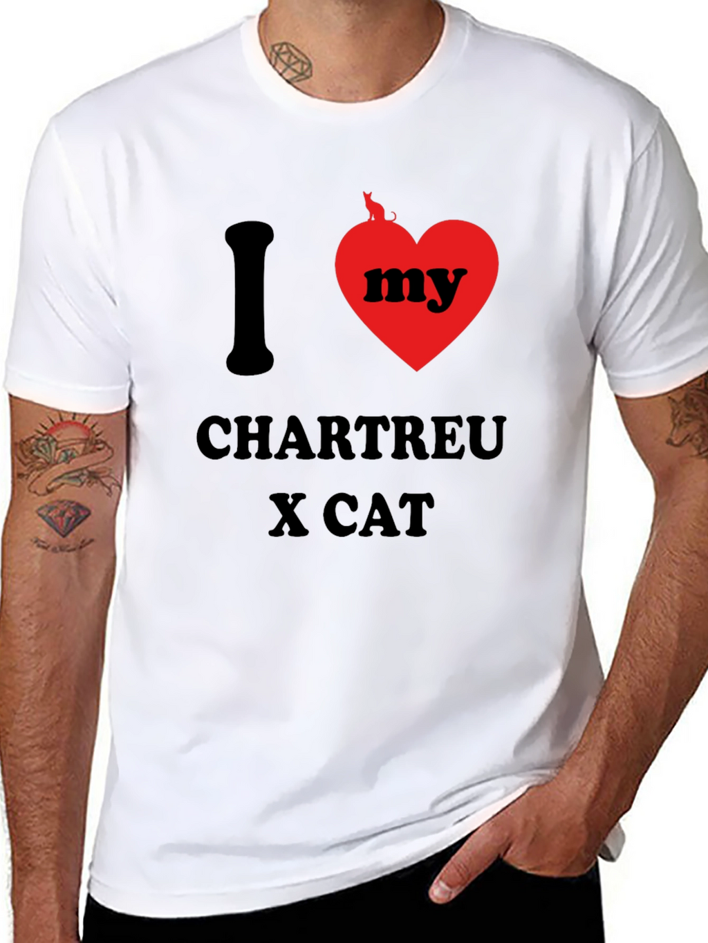 I Heart My Chartreux Cat T-Shirt