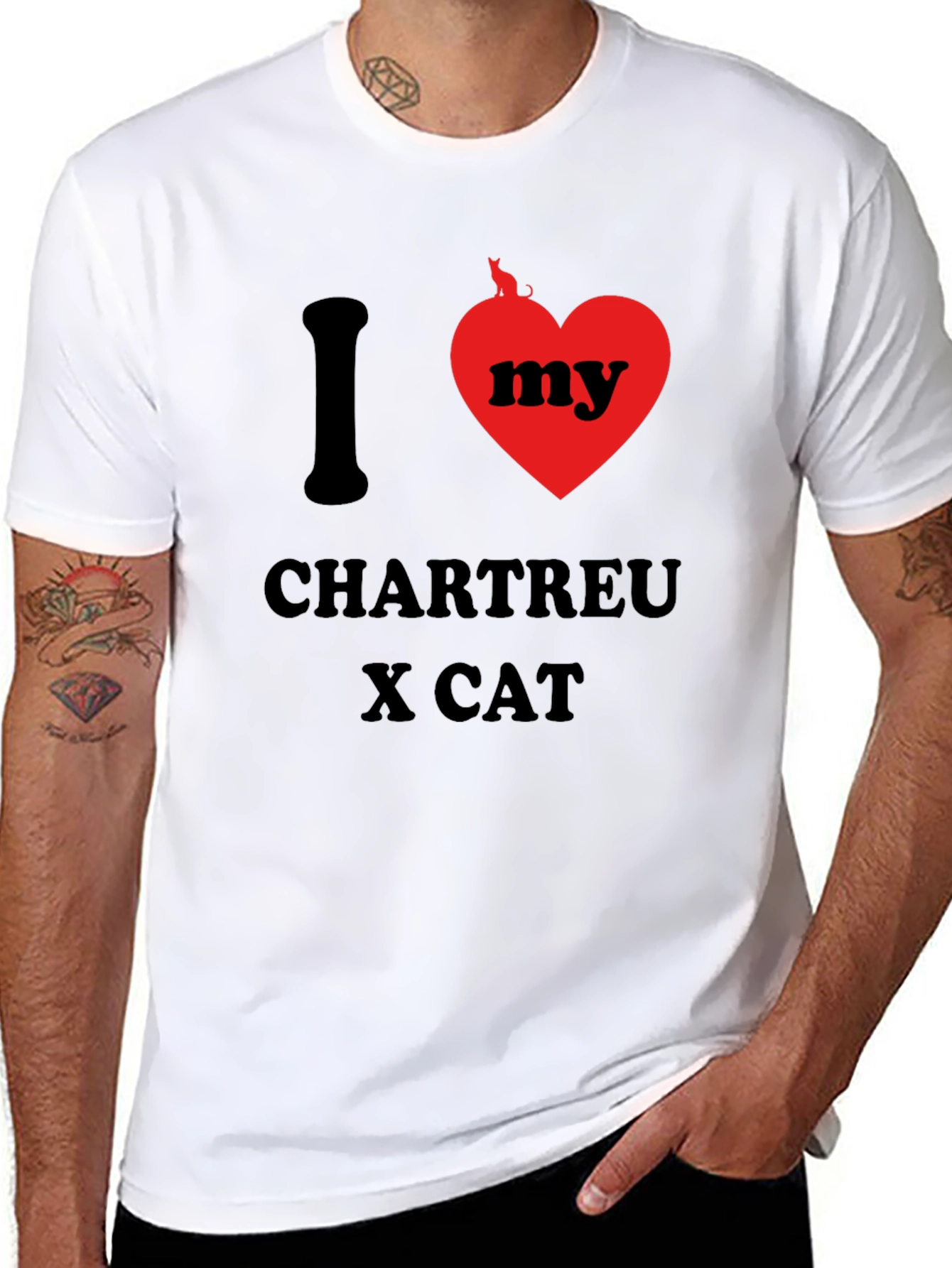 I Heart My Chartreux Cat T-Shirt