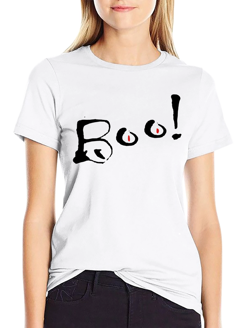 Boo! Halloween Black T-Shirt - Spooky Season Apparel