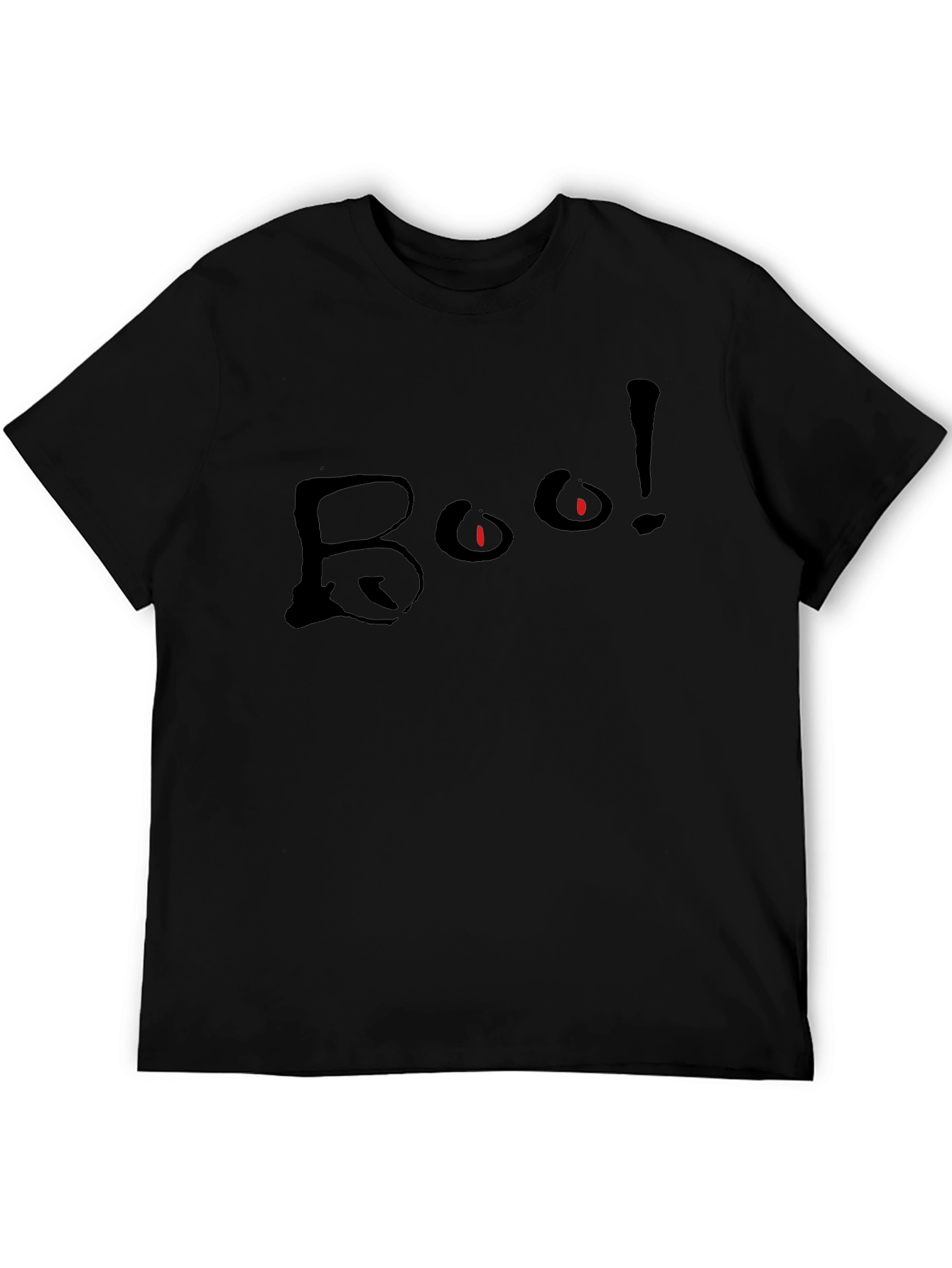 Boo! Halloween Black T-Shirt - Spooky Season Apparel
