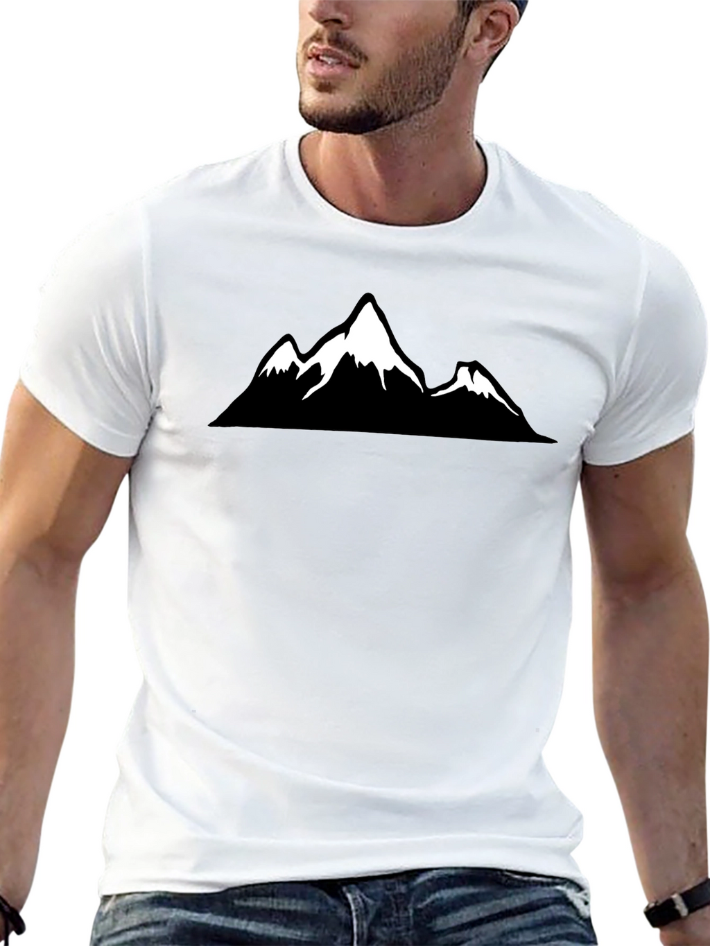 Mountain Graphic Black T-Shirt - Adventure Ready