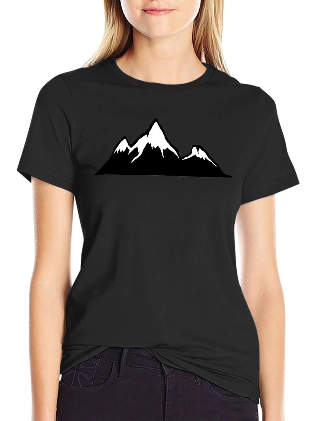 Mountain Graphic Black T-Shirt - Adventure Ready