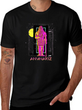 Anunnaki Graphic Print Black T-Shirt