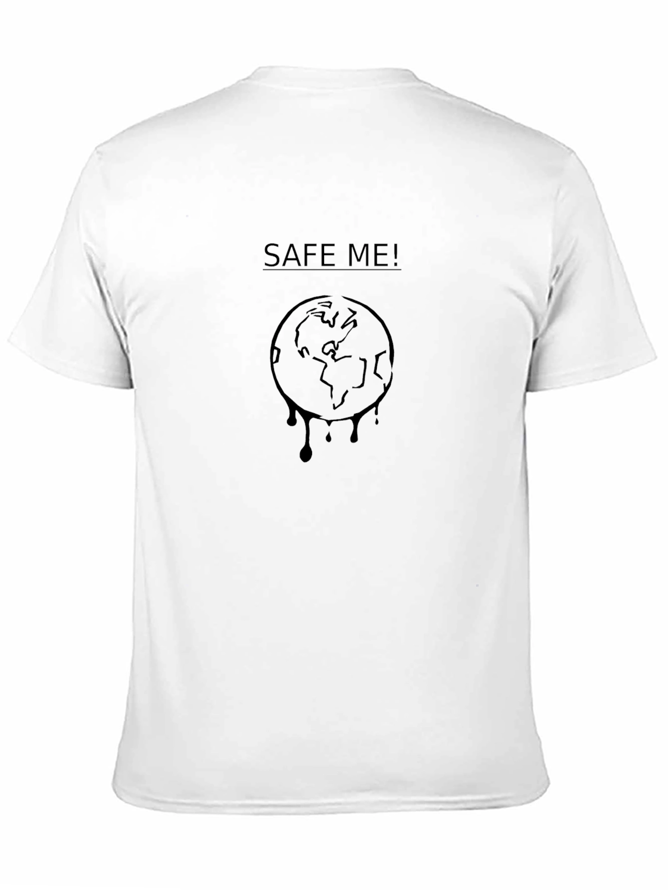 Save Me Earth Tee - Graphic Black T-Shirt