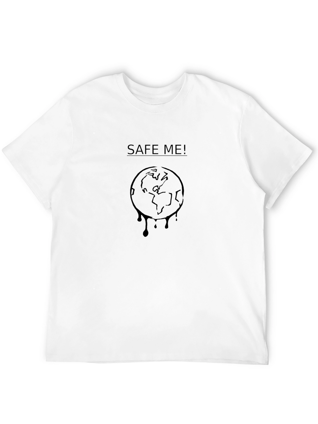 Save Me Earth Tee - Graphic Black T-Shirt