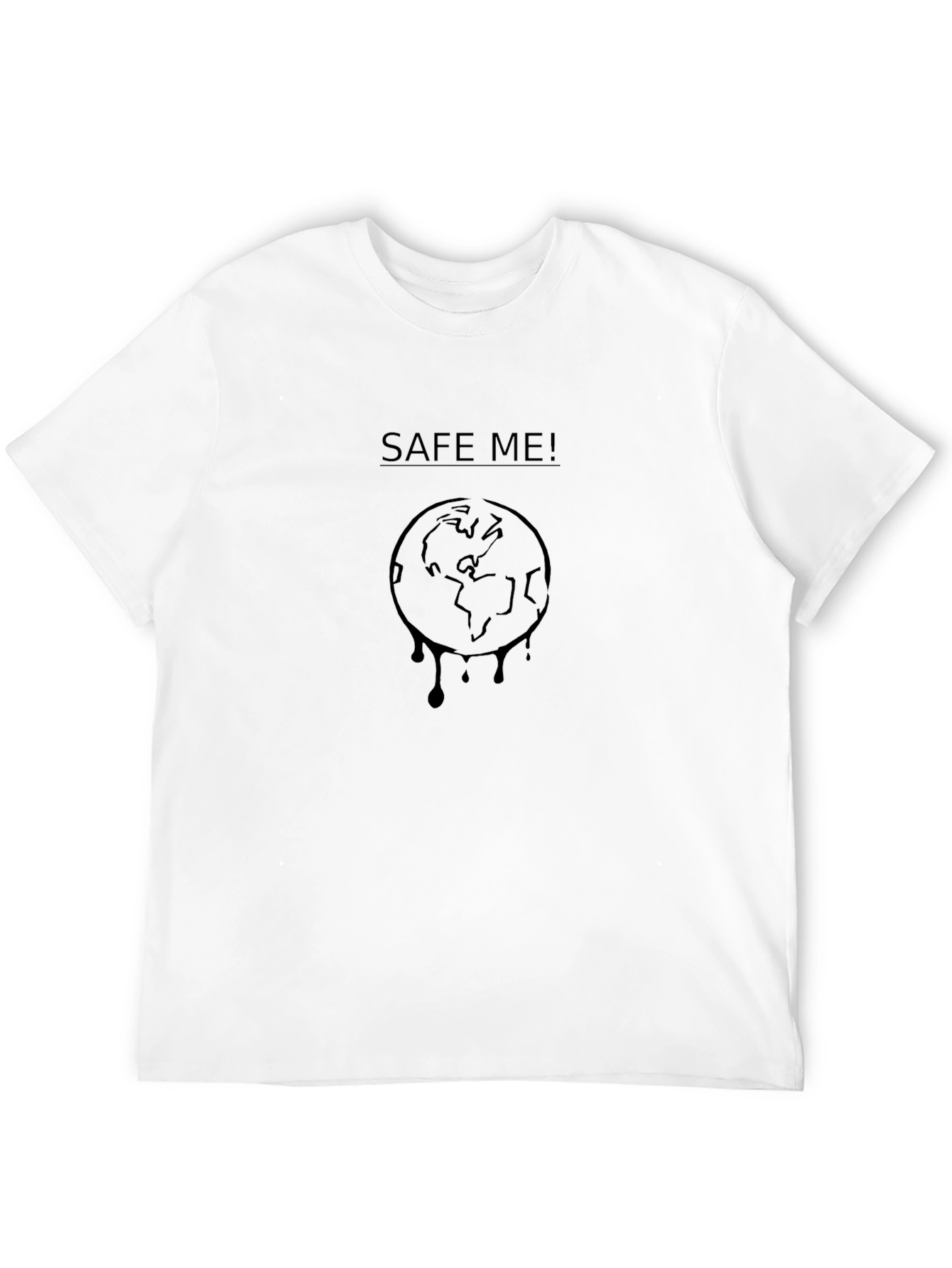 Save Me Earth Tee - Graphic Black T-Shirt
