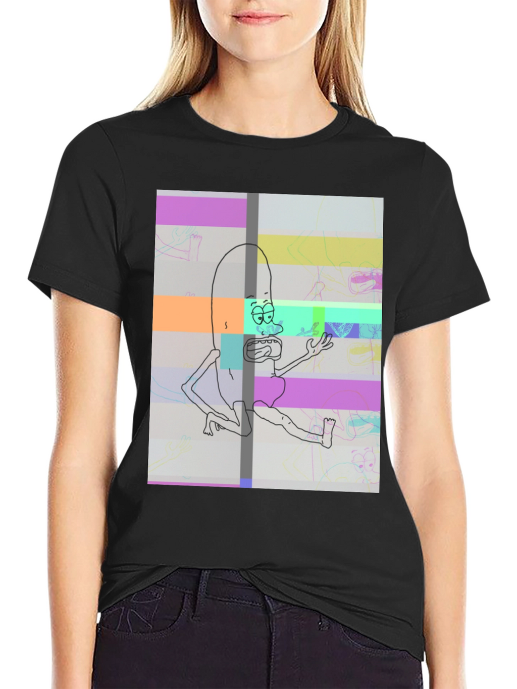Pickle Rick Glitch T-Shirt