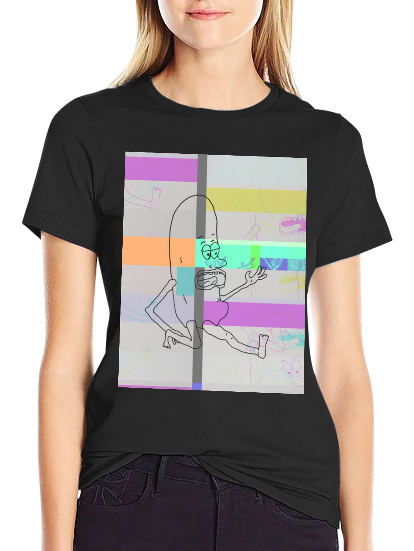 Pickle Rick Glitch T-Shirt
