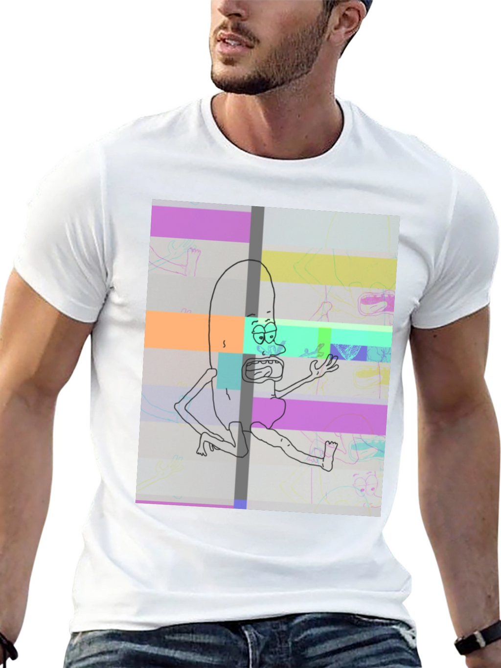 Pickle Rick Glitch T-Shirt