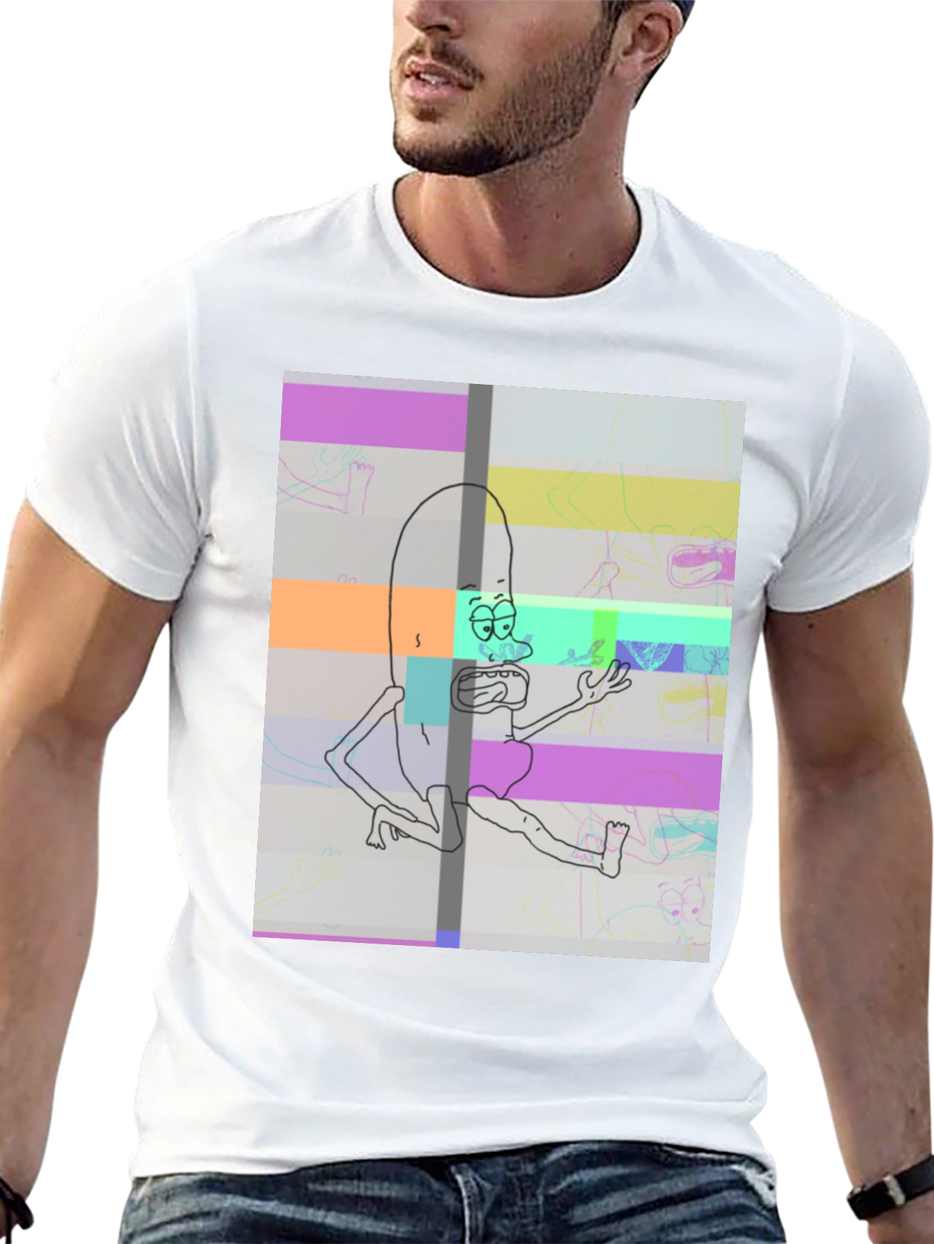 Pickle Rick Glitch T-Shirt