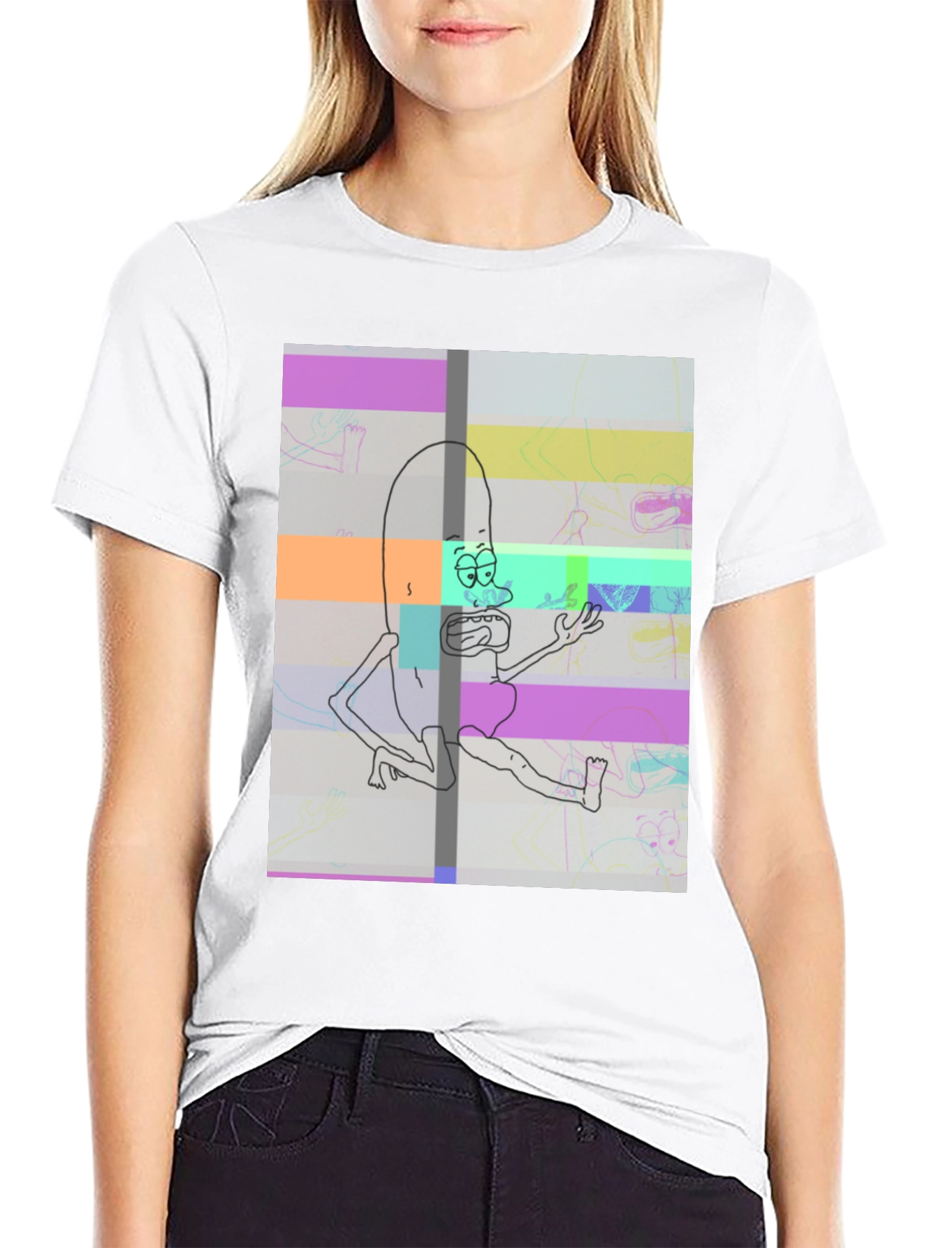 Pickle Rick Glitch T-Shirt