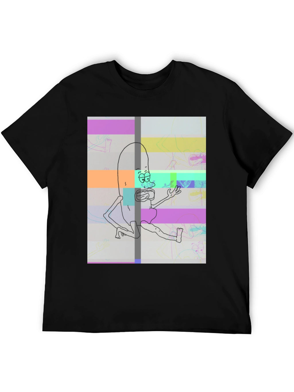 Pickle Rick Glitch T-Shirt