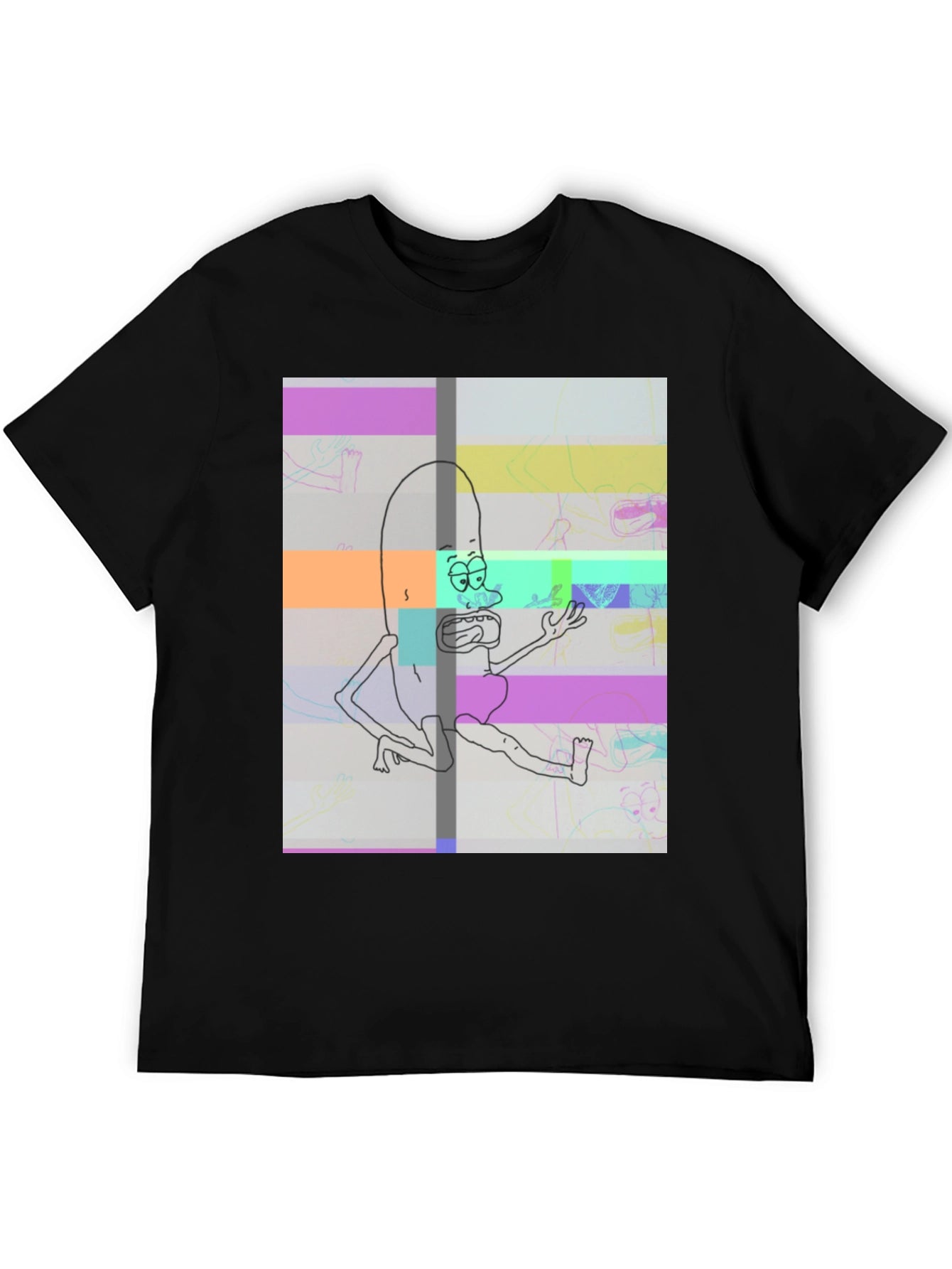 Pickle Rick Glitch T-Shirt
