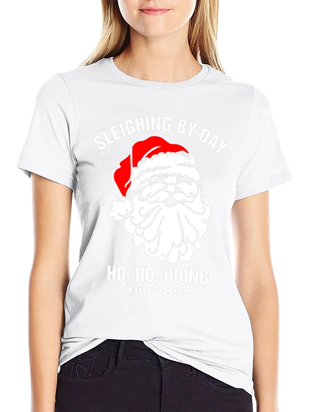 Sleighing By Day Santa Graphic Tee
