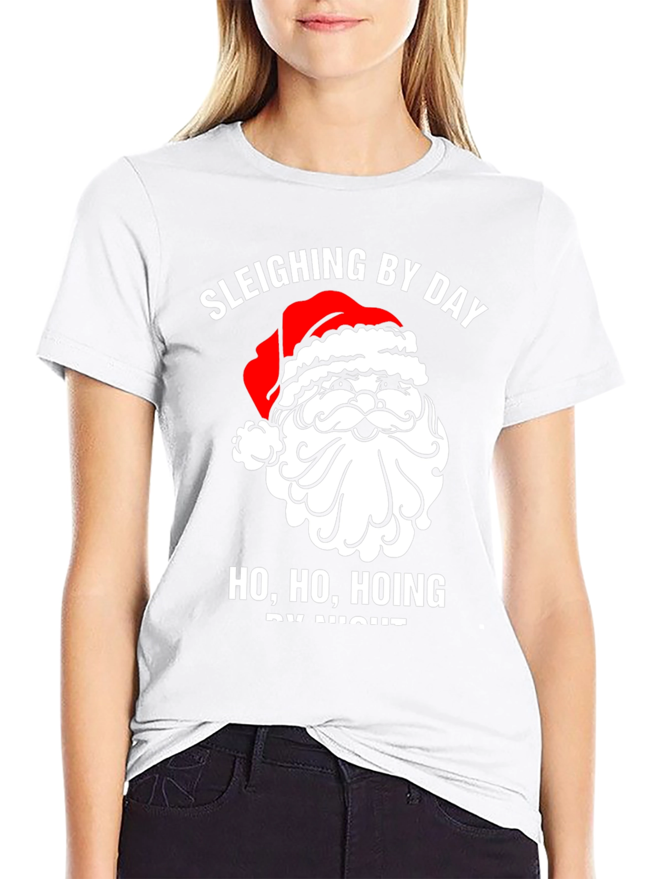 Sleighing By Day Santa Graphic Tee