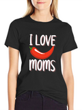 I Love Chili Pepper Moms Graphic Tee