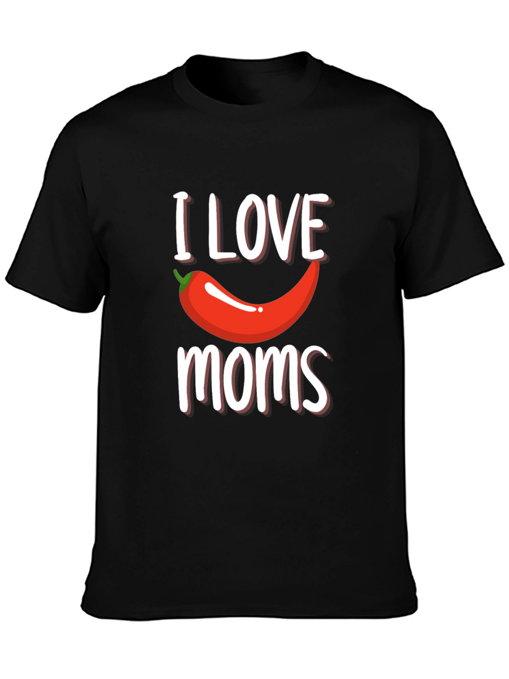 I Love Chili Pepper Moms Graphic Tee