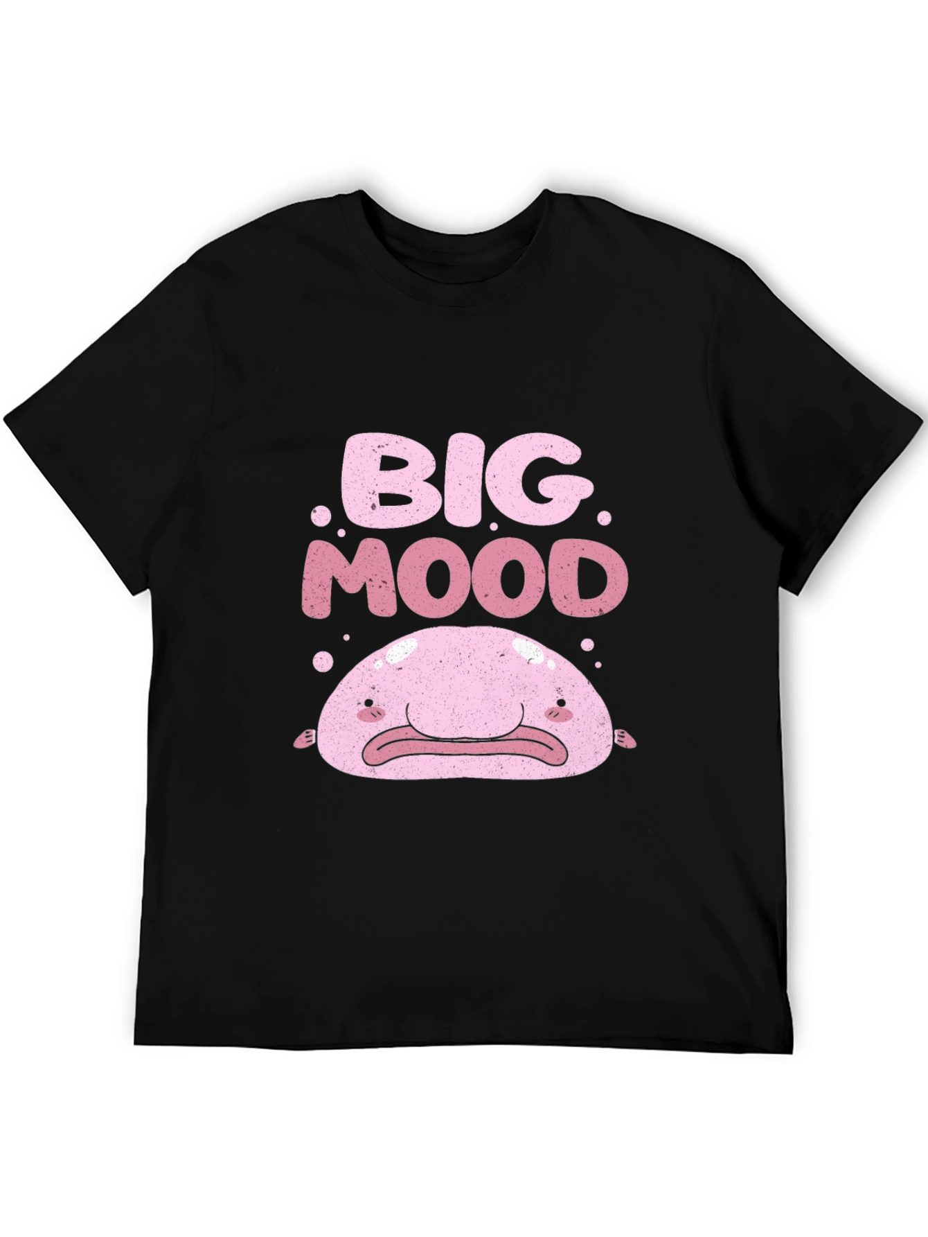 Big Mood Blobfish Graphic Tee - Black T-Shirt
