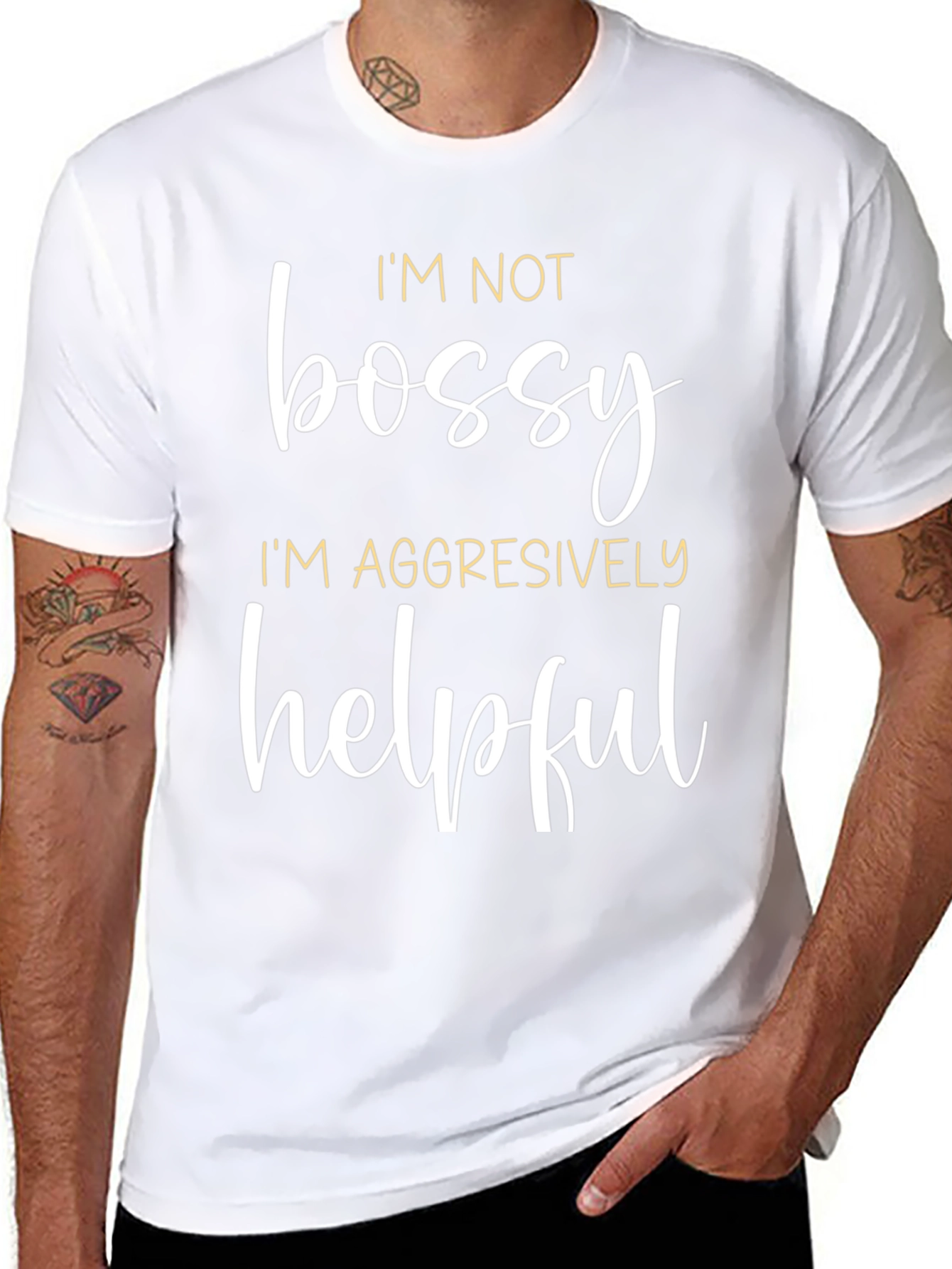 Funny Im Not Bossy Graphic Tee