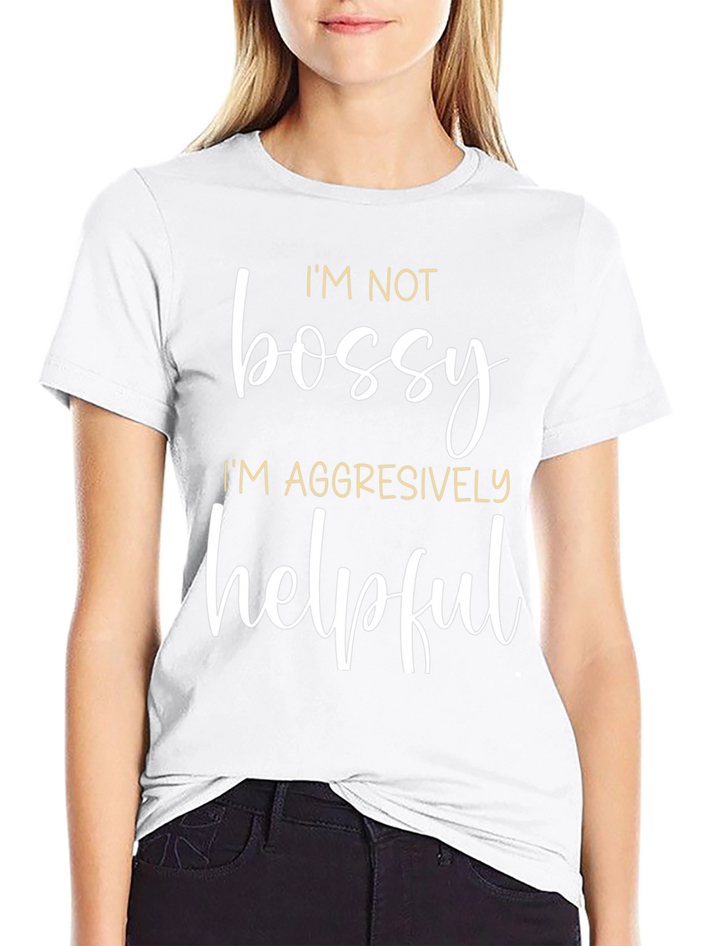 Funny Im Not Bossy Graphic Tee