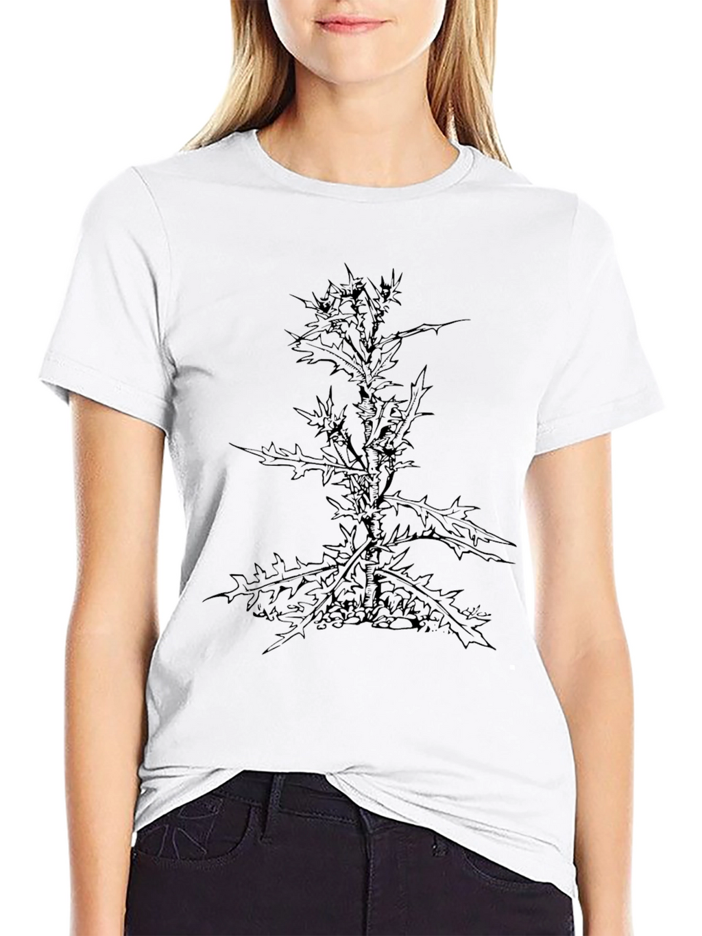 Black Thistle Graphic T-Shirt for Men