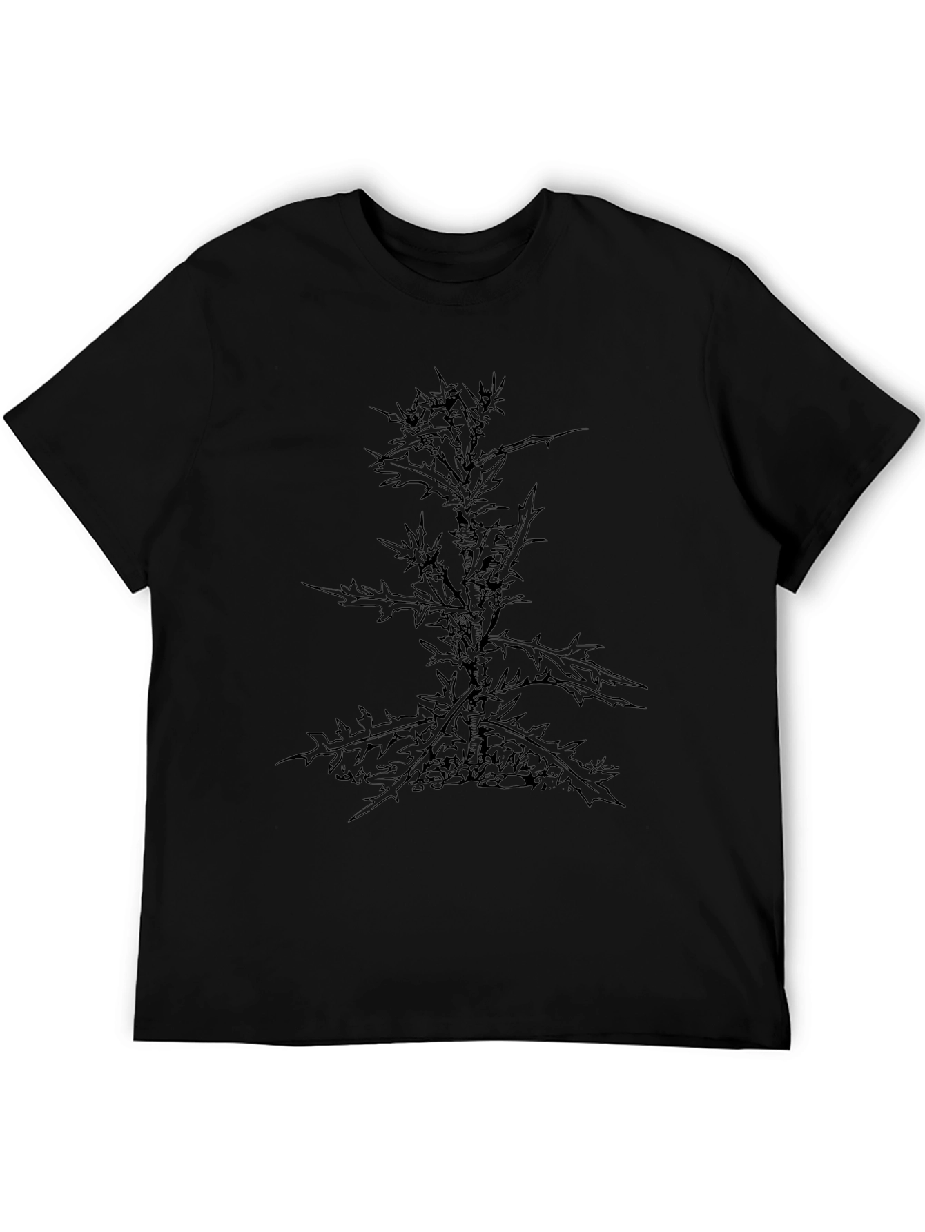 Black Thistle Graphic T-Shirt for Men