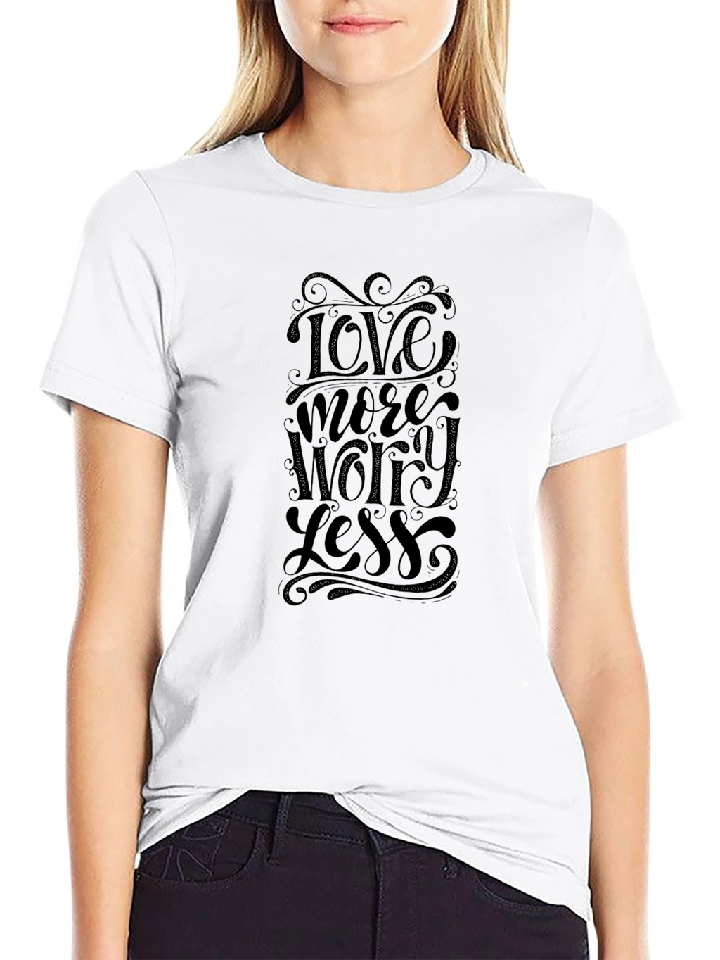 Love More Worry Less - Graphic Tee