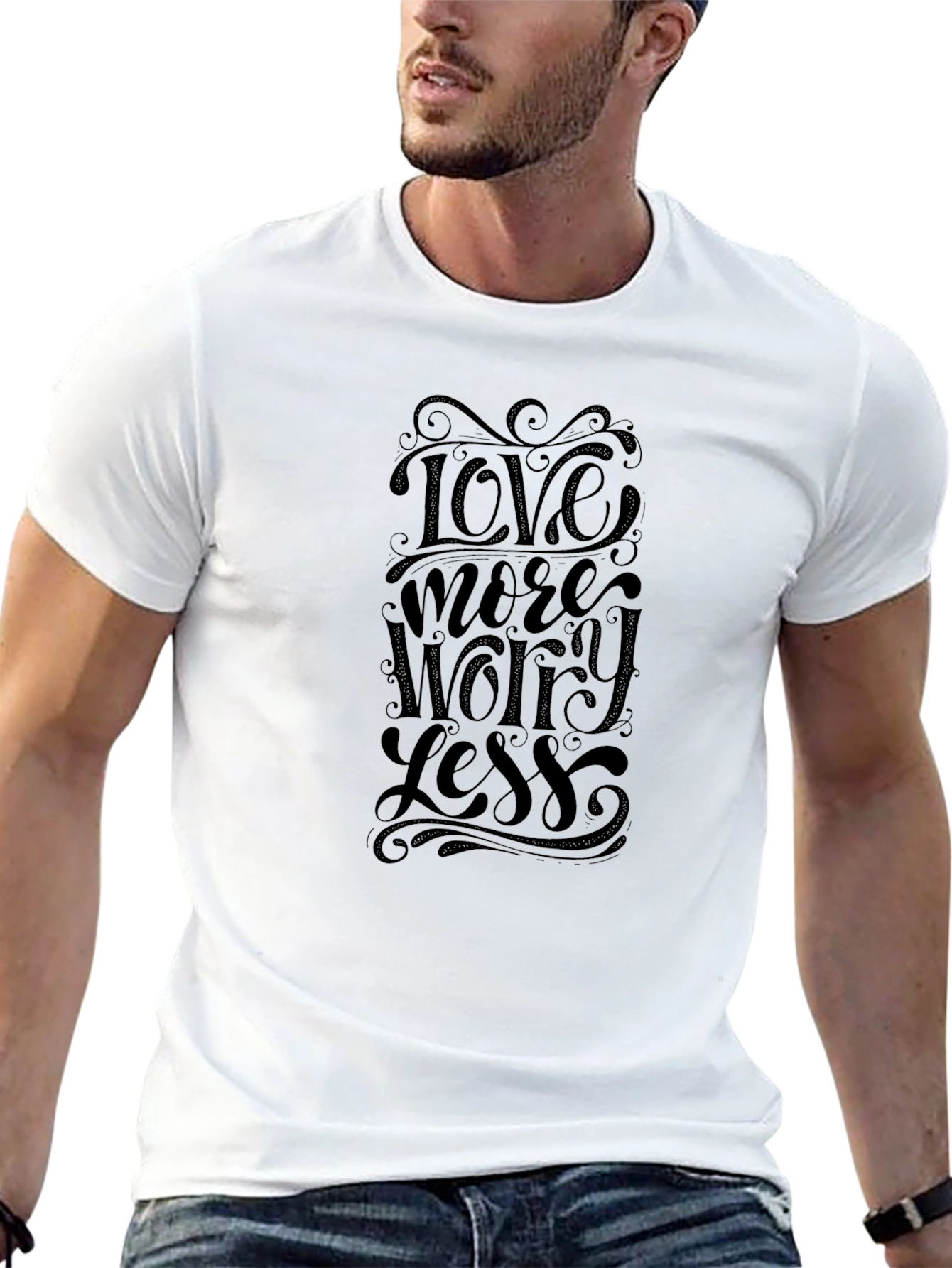 Love More Worry Less - Graphic Tee