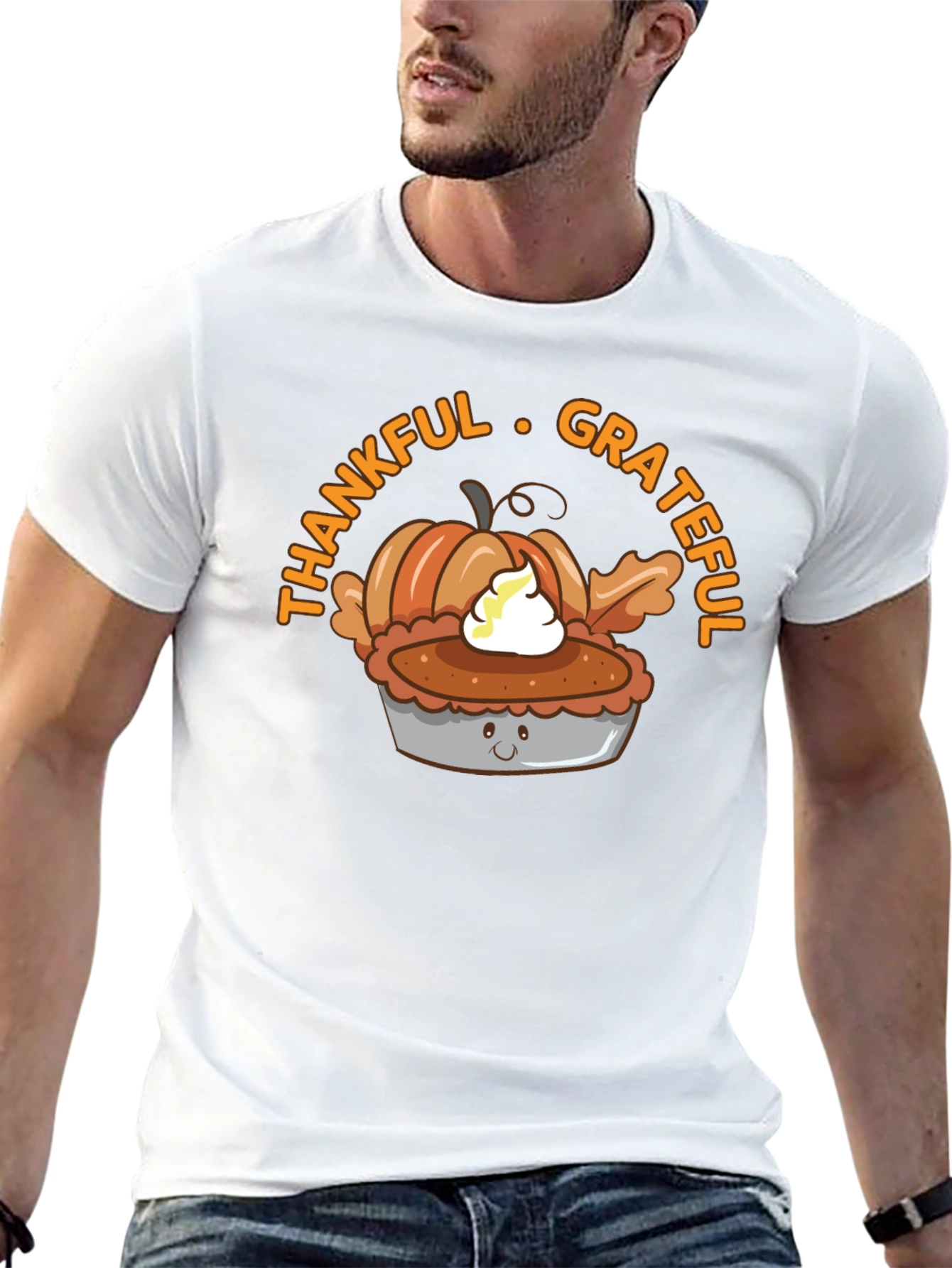 Thankful Grateful Pumpkin Pie T-Shirt