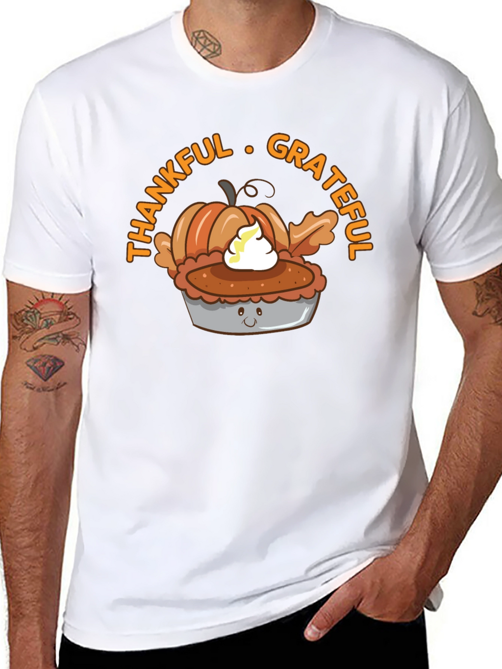 Thankful Grateful Pumpkin Pie T-Shirt