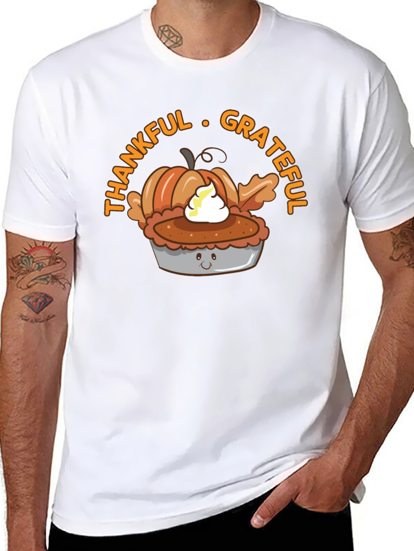 Thankful Grateful Pumpkin Pie T-Shirt