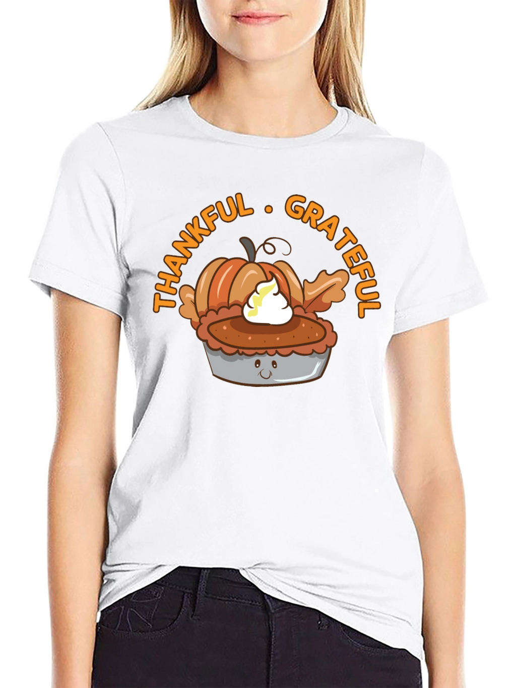Thankful Grateful Pumpkin Pie T-Shirt