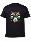 Owl with Binoculars Graphic Tee