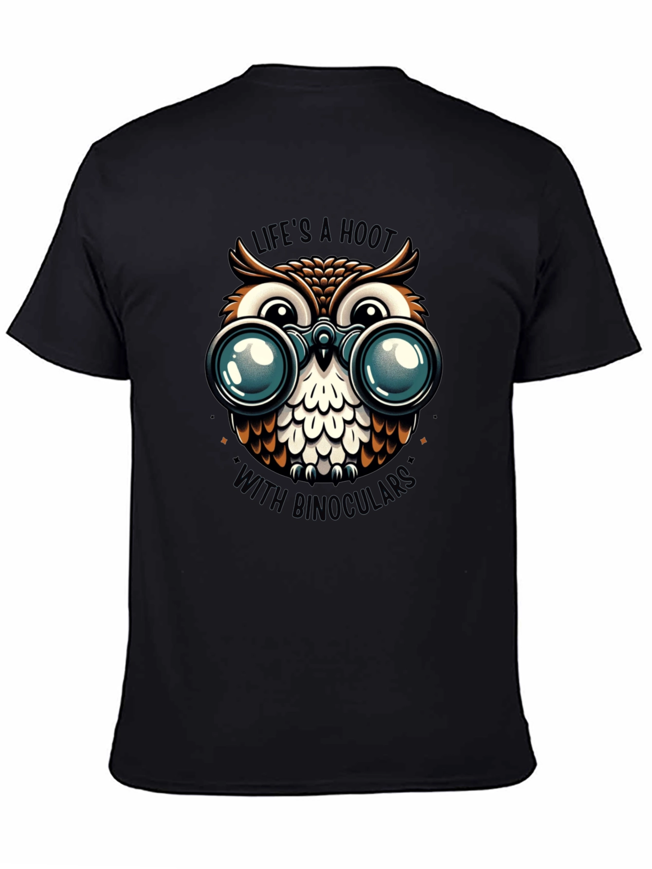 Owl with Binoculars Graphic Tee