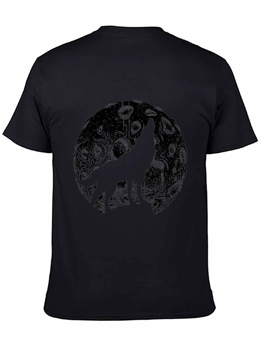 Wolf Moon Black Graphic Tee