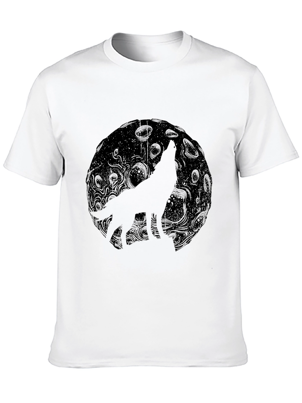Wolf Moon Black Graphic Tee