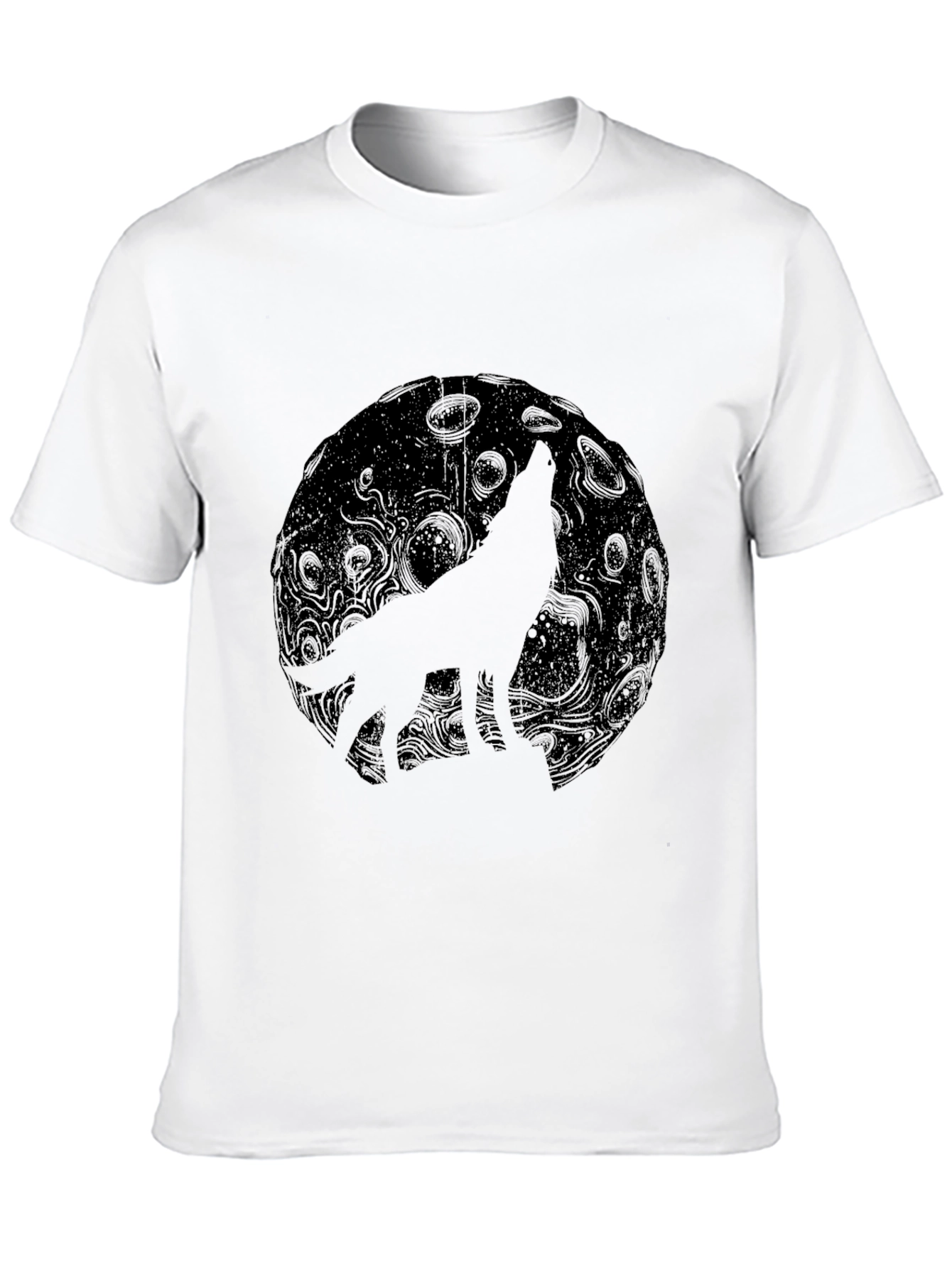 Wolf Moon Black Graphic Tee