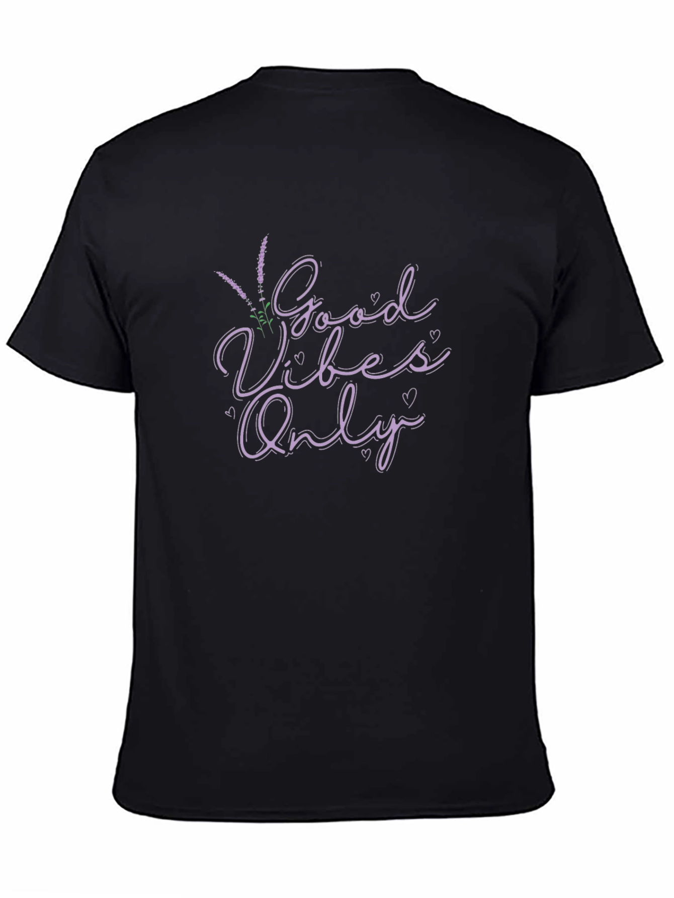 Good Vibes Only Lavender Graphic Tee