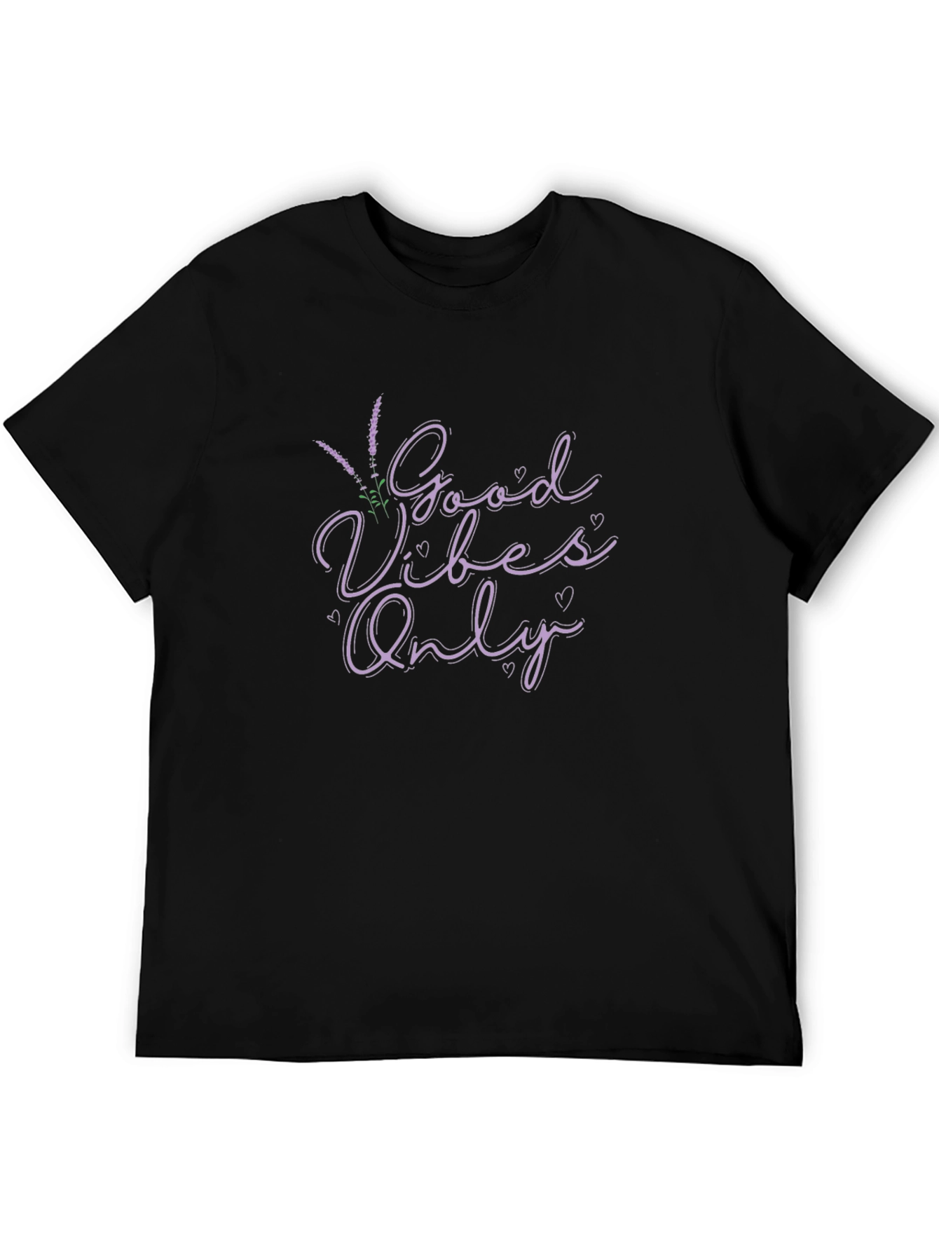 Good Vibes Only Lavender Graphic Tee